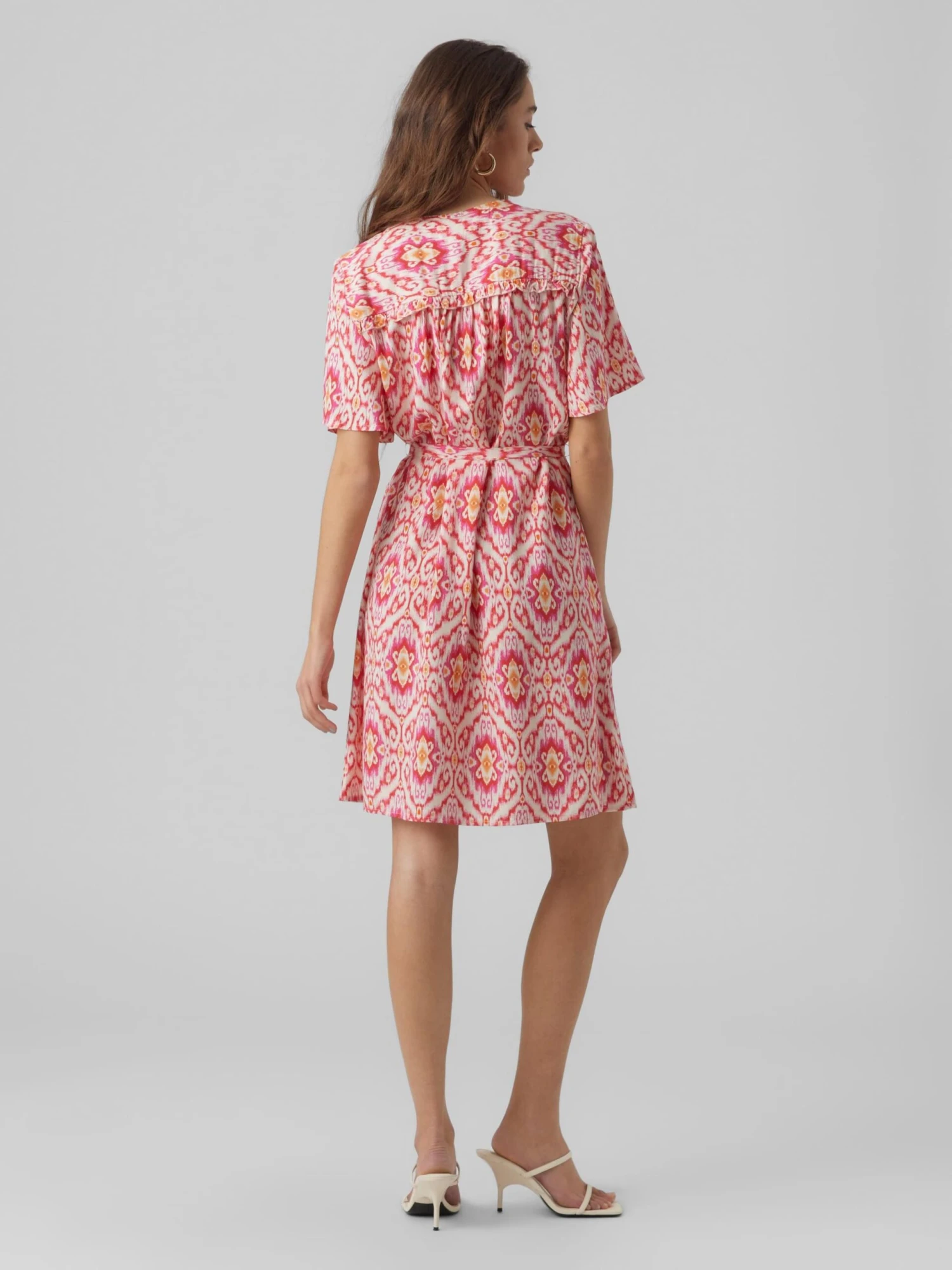 Vero Moda Robes Fluides Robe-chemise SIFA Femme Rose 5 Vero Moda Robes Fluides Robe-chemise SIFA Femme Rose – Image 3