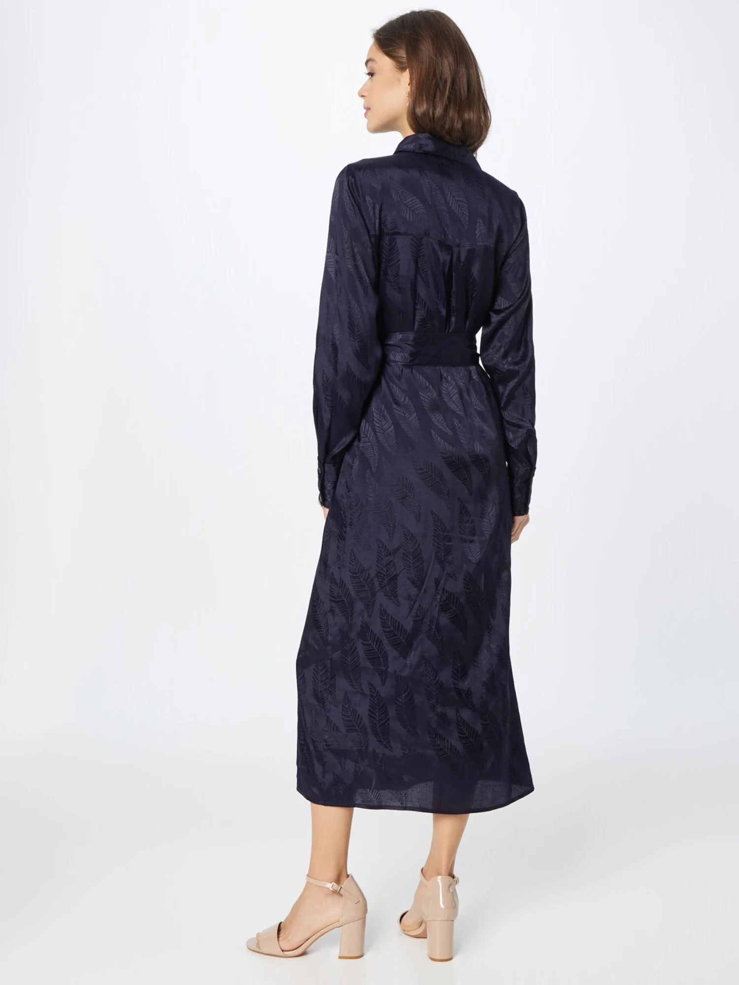 Robes Fluides Robe-chemise Caroline Femme Marine 6 Robes Fluides Robe-chemise Caroline Femme Marine – Image 4