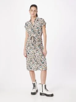 ONLY Robes Fluides Robe-chemise HANNOVER Femme Blanc -Joli Mode Soldes Magasin f8f45a591a858c9e3bd1bb72d4051f29