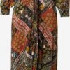 FREE PEOPLE Robes Fluides Robe-chemise Lennon Femme Mélange De Couleurs