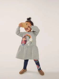 NAME IT Robes Robe Enfants Gris Chiné -Joli Mode Soldes Magasin fd4493bf0d87b1ace69c64c74566c317