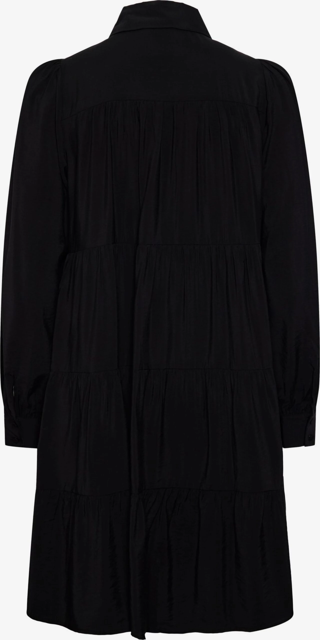 Y.A.S Robes Fluides Robe-chemise PALA Femme Noir 4 Y.A.S Robes Fluides Robe-chemise PALA Femme Noir – Image 2