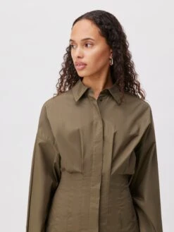 Robes Fluides Robe-chemise Aylin Femme Kaki -Joli Mode Soldes Magasin fe2513013d2ba1ba20c2e5155e0f571d